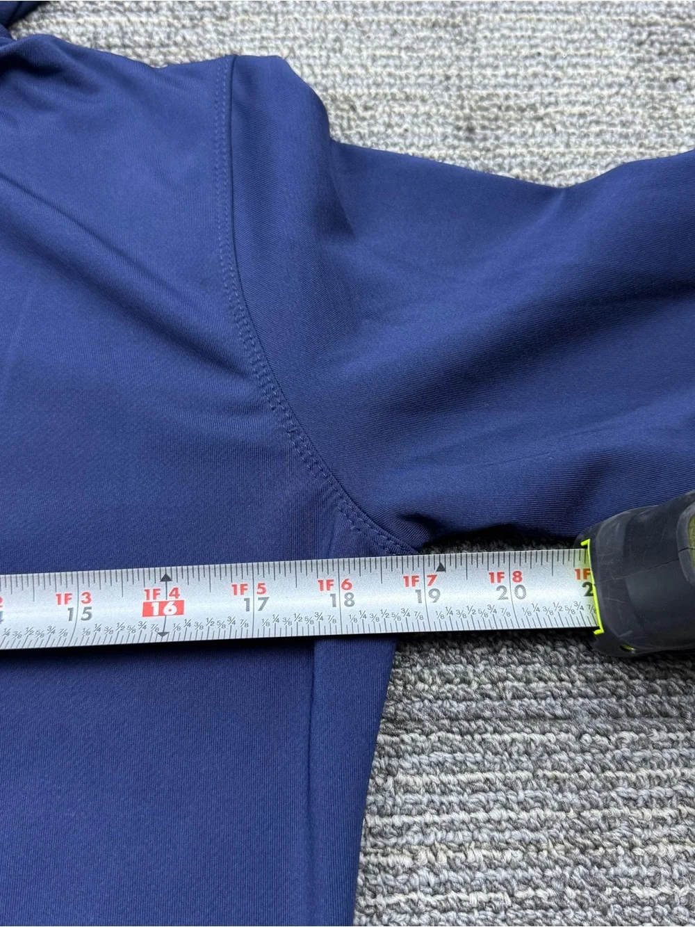 Nike Navy Blue Half-Zip Hoodie with Crest